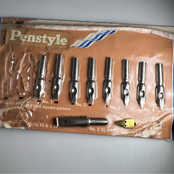 Vintage Mitchell Pedigree Round Hand Penstyle Fountain Pen Nibs Incomplete - Picture 2 of 4